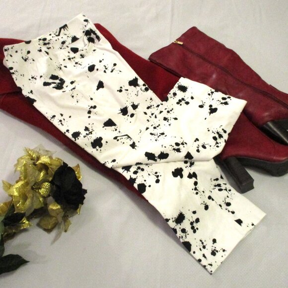 ❣💖 SANDRA PETITE PIQUE BLACK WHITE CAPRIS – SIZE 4P – NWOT 💖❣ - Picture 2 of 16